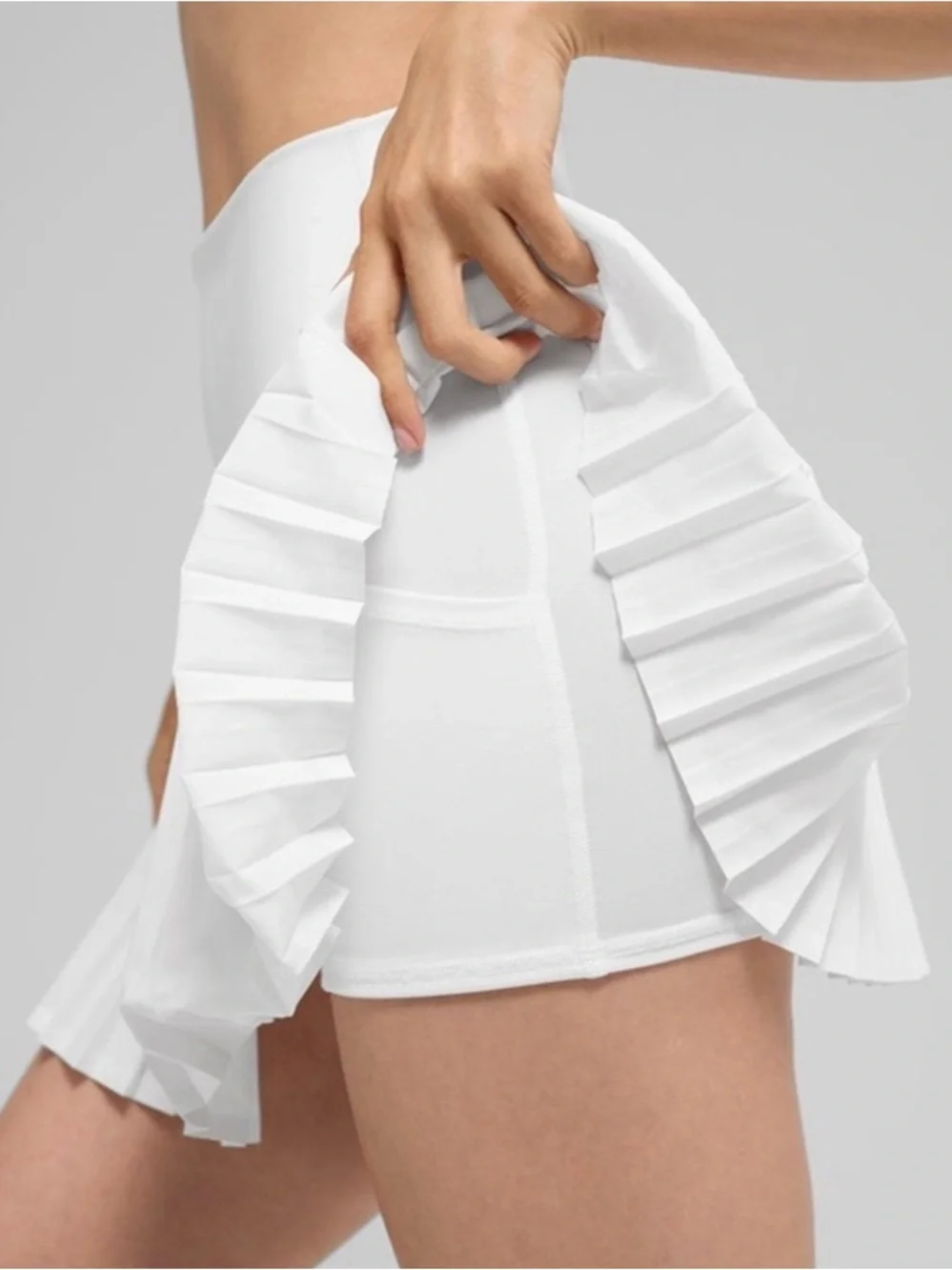 Alo Yoga Grand Slam Tennis Skirt White, Size XS
